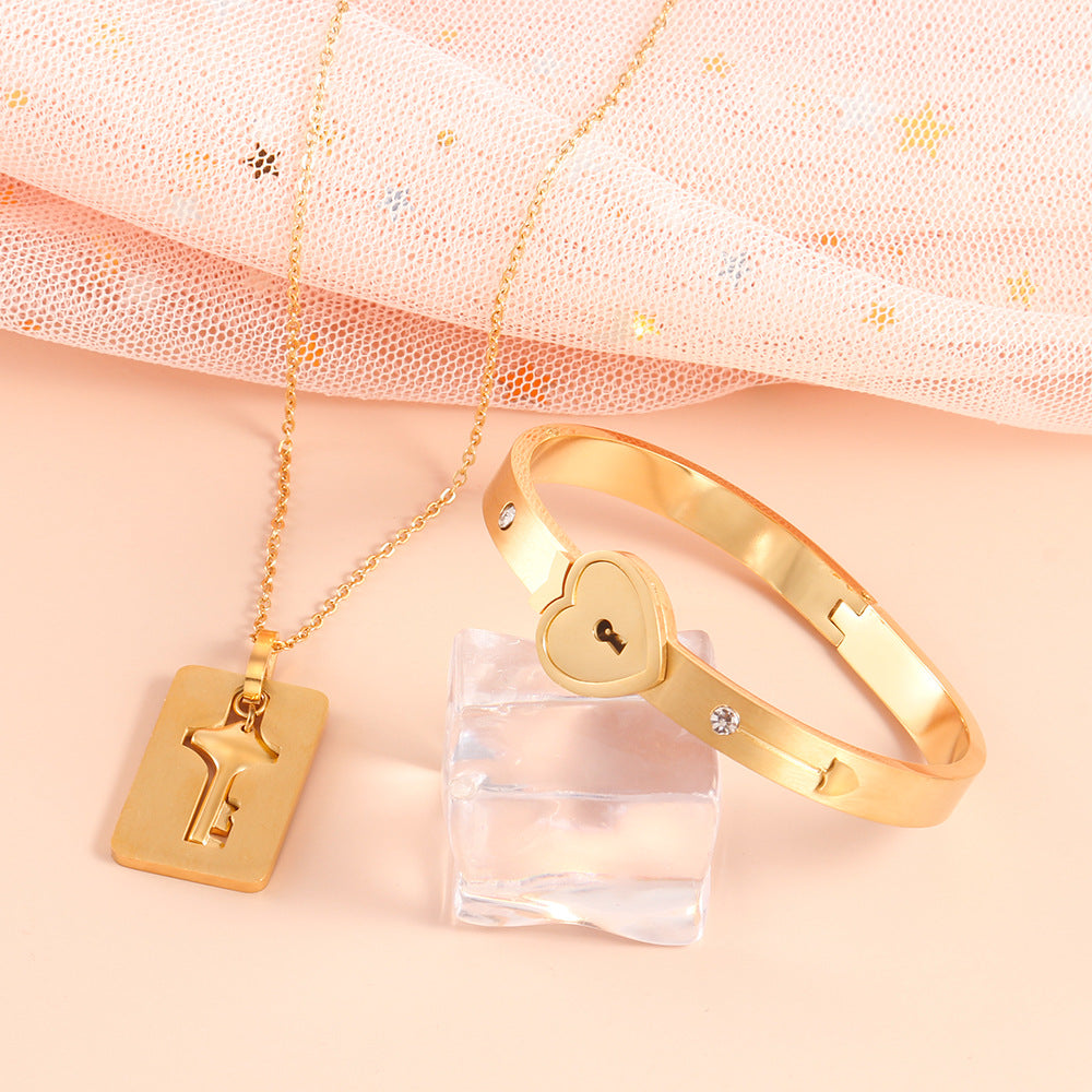 Pulsera de pareja de acero inoxidable