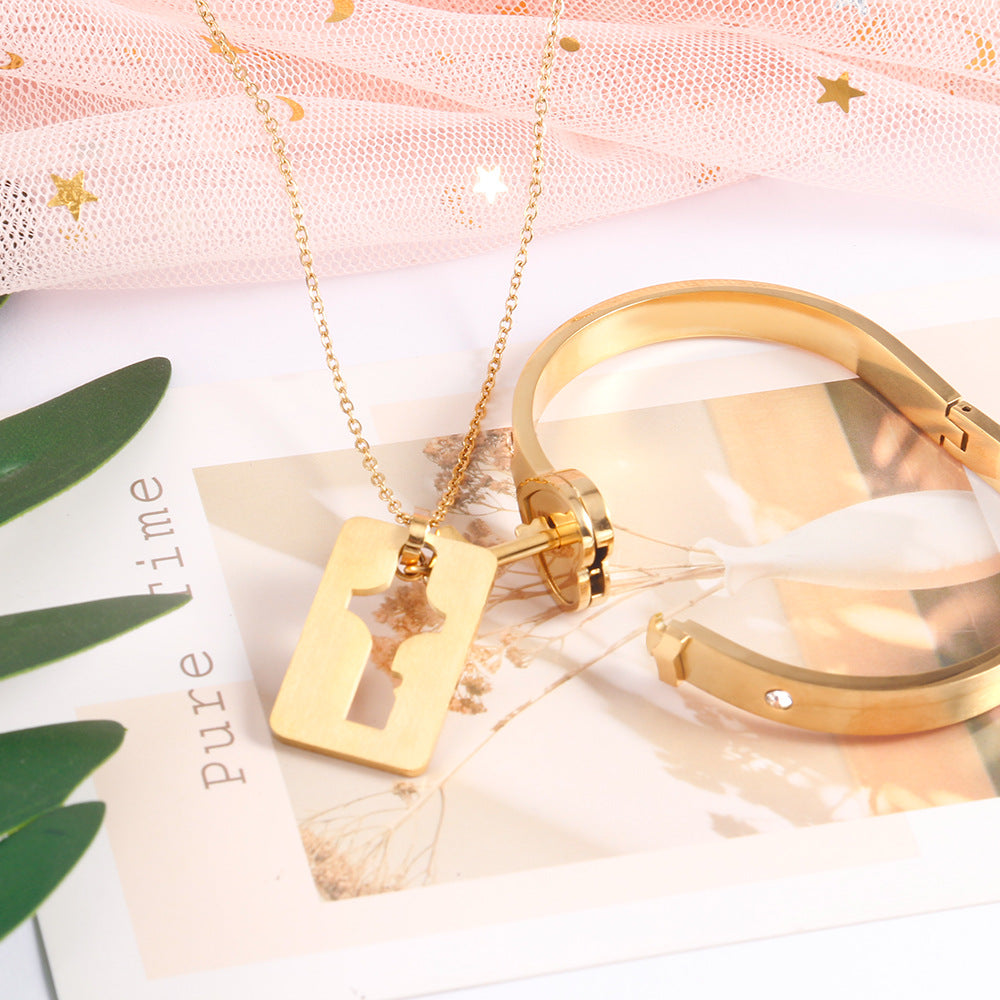 Pulsera de pareja de acero inoxidable